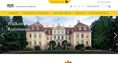 Desktop Screenshot of barockschloss-rammenau.com