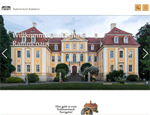 Tablet Screenshot of barockschloss-rammenau.com